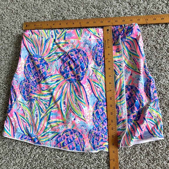 Lulu B Womens Sz Large Pineapple Print Casual Skort Multicolor - Picture 8 of 9